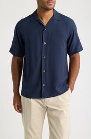 CHÉ Valbonne Boxy Fit Solid Camp Shirt