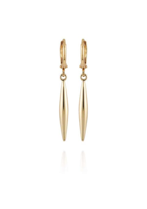 Huggie Small Linear Drop Earrings