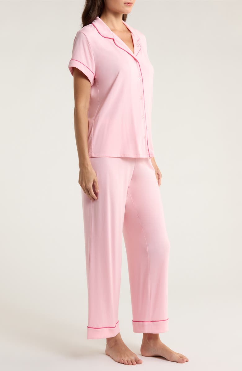 Nordstrom Moonlight Eco Crop Pajamas, Alternate, color, Pink Candy