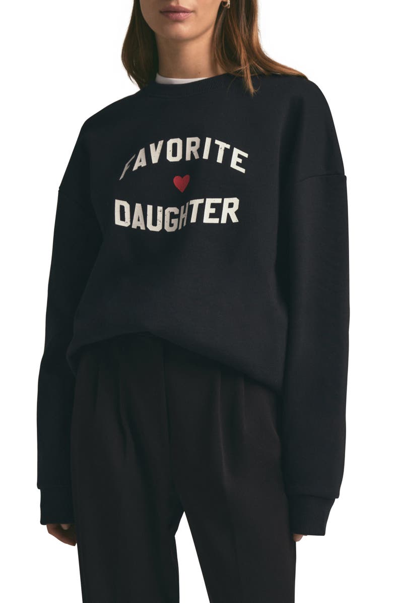 Favorite Daughter Sweatshirt, Main, color, Black