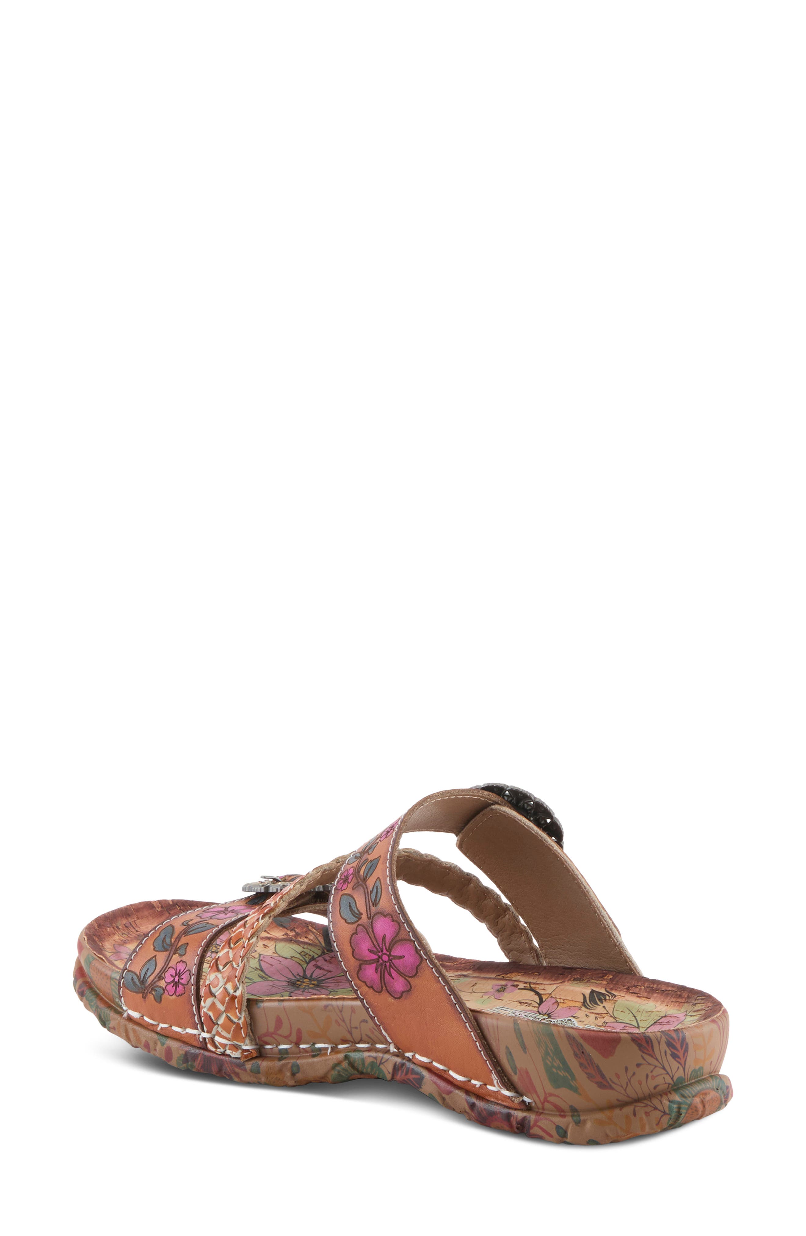 L'Artiste by Spring Step On the Road Slide Sandal, Alternate, color, Camel Multi