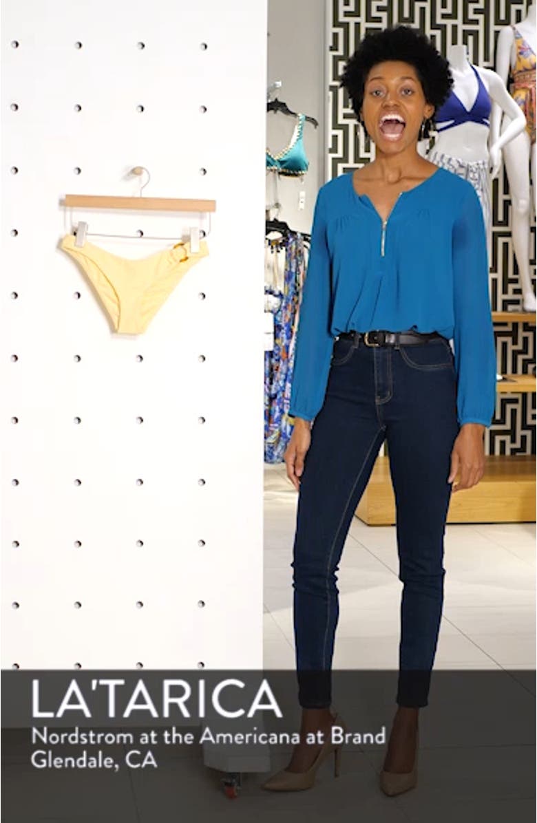 Tortoise Ring Ribbed Bikini Bottoms, sales video thumbnail