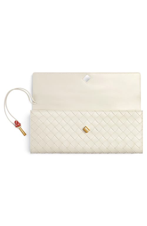 Bottega Veneta Long Andiamo Mushroom Leather East/west Clutch
