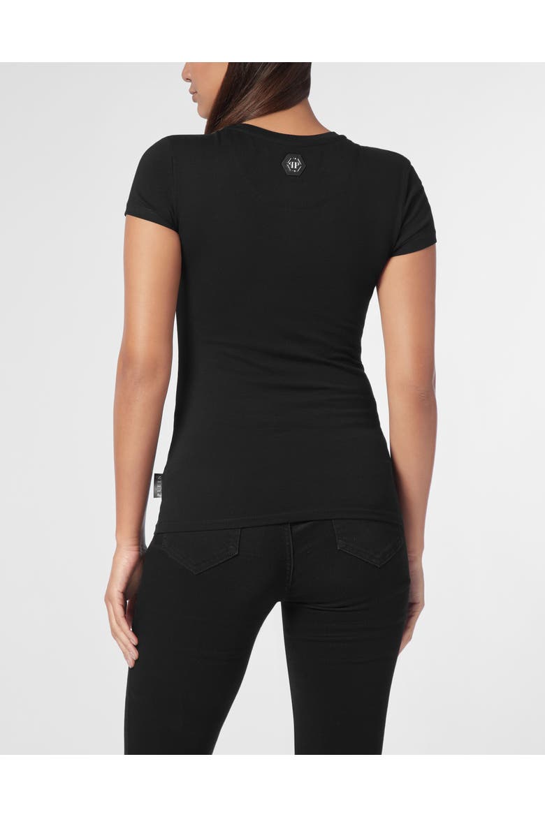 T-Shirt Slim Fit Women, Alternate, color, black