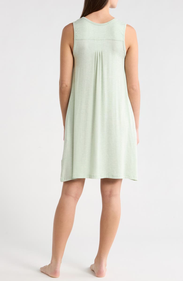 Papinelle Kate Sleeveless Pleated Front Nightgown, Alternate, color, Soft Mint