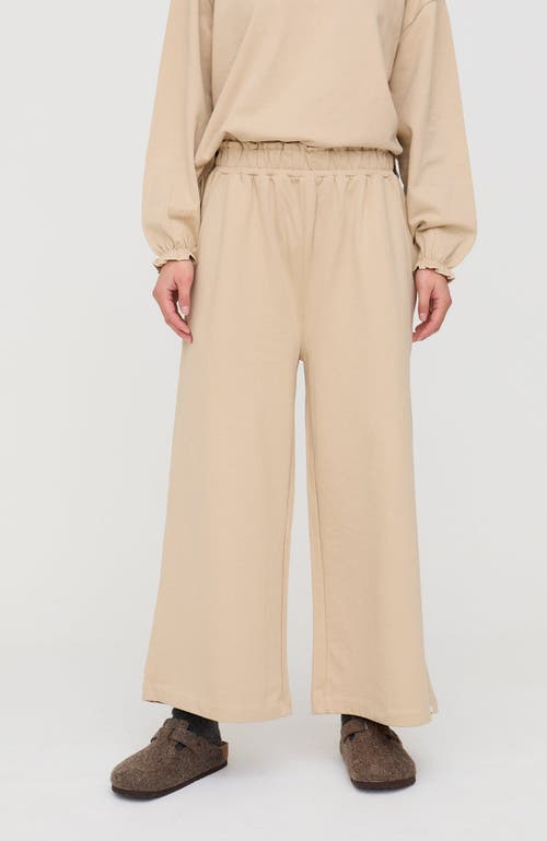 Turtledove London Organic Cotton Noor Wide Leg Trousers In Gray