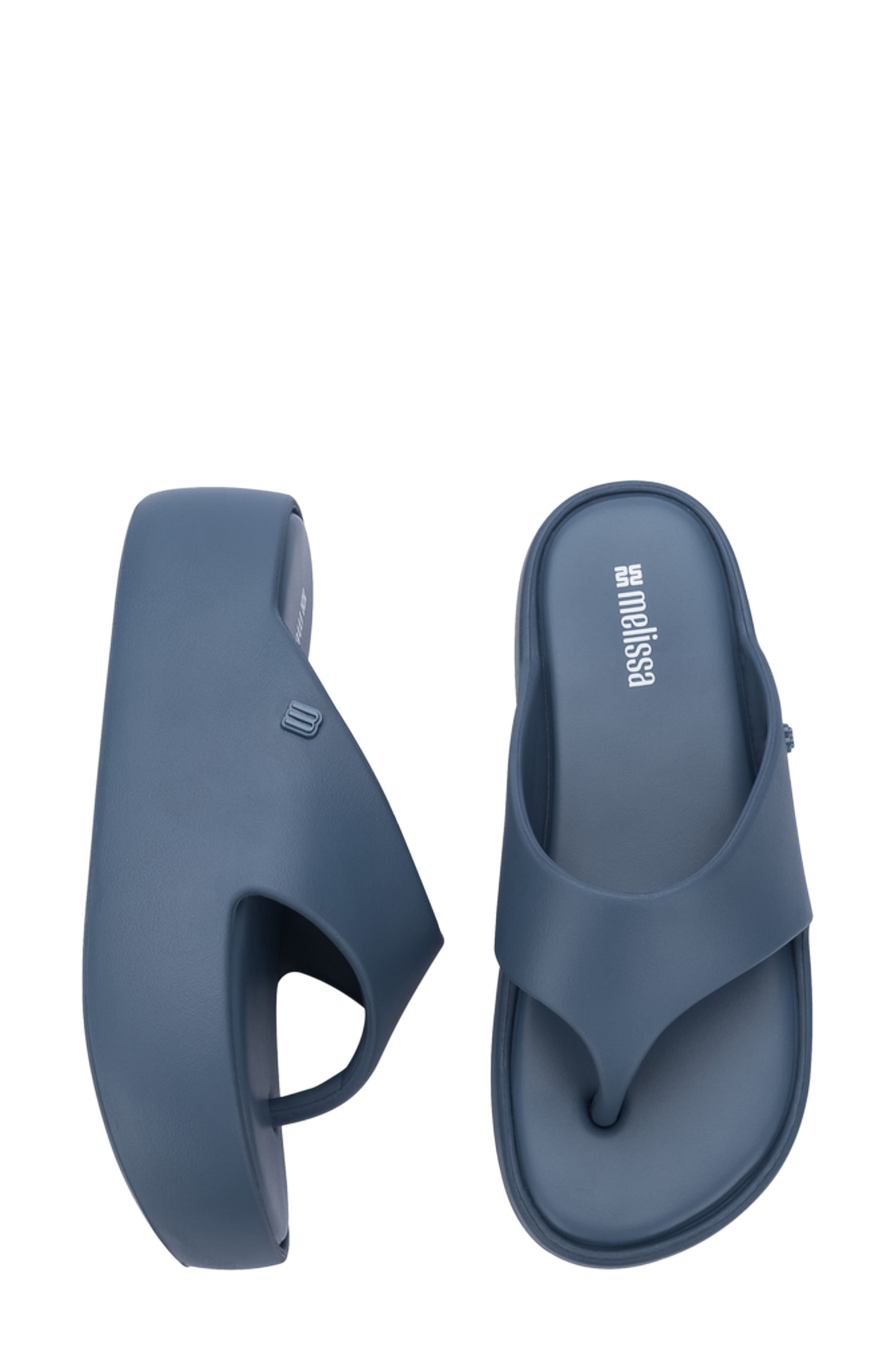 Free Platform Flip Flop, Alternate, color, BLUE