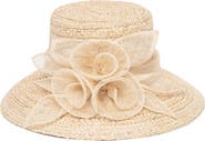 San Diego Hat Floral Band Woven Dress Hat