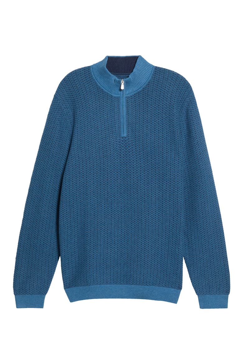 Coolside Clear Water Half Zip Sweater, Main, color, DRESS BLUES
