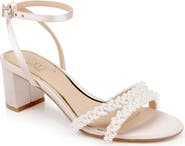 Jewel Badgley Mischka Ninnette Embellished Ankle Strap Sandal