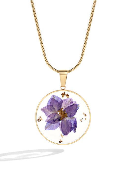 Mint & Lily Pressed Birth Flower Necklace