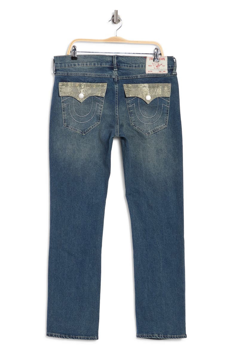 Ricky Straight Leg Jeans, Alternate, color, MEDIUM COWBOYS WORK