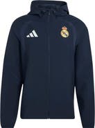 adidas Men's adidas Navy Real Madrid Tiro Travel Full-Zip Windbreaker