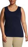 Lands' End Cotton Tank Top