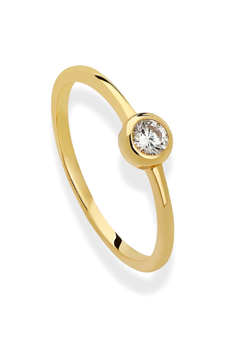 Dorian Bezel Stacking Ring, Main, color, GOLD