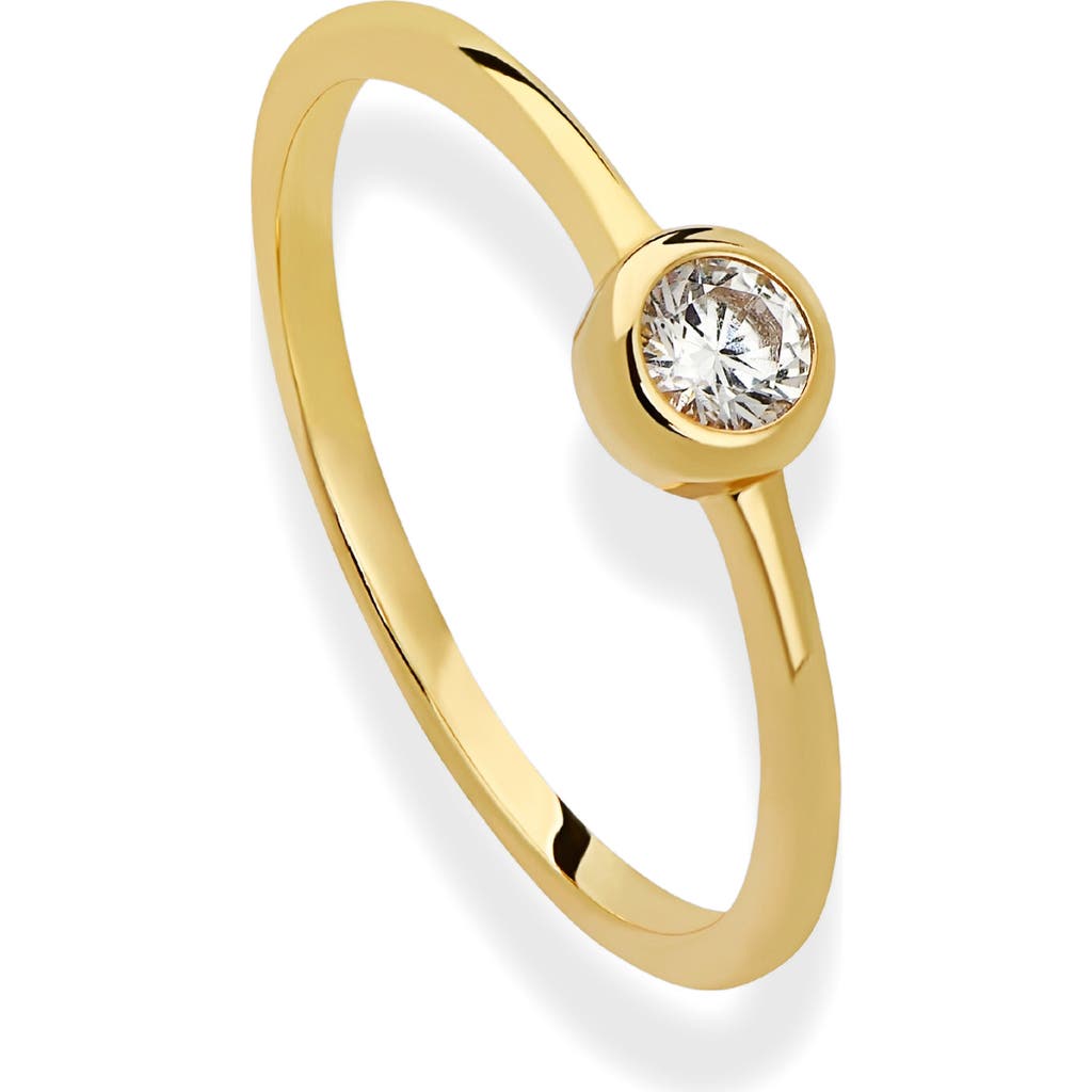 MOD + JO Dorian Bezel Stacking Ring in Gold at Nordstrom Rack, Size 8