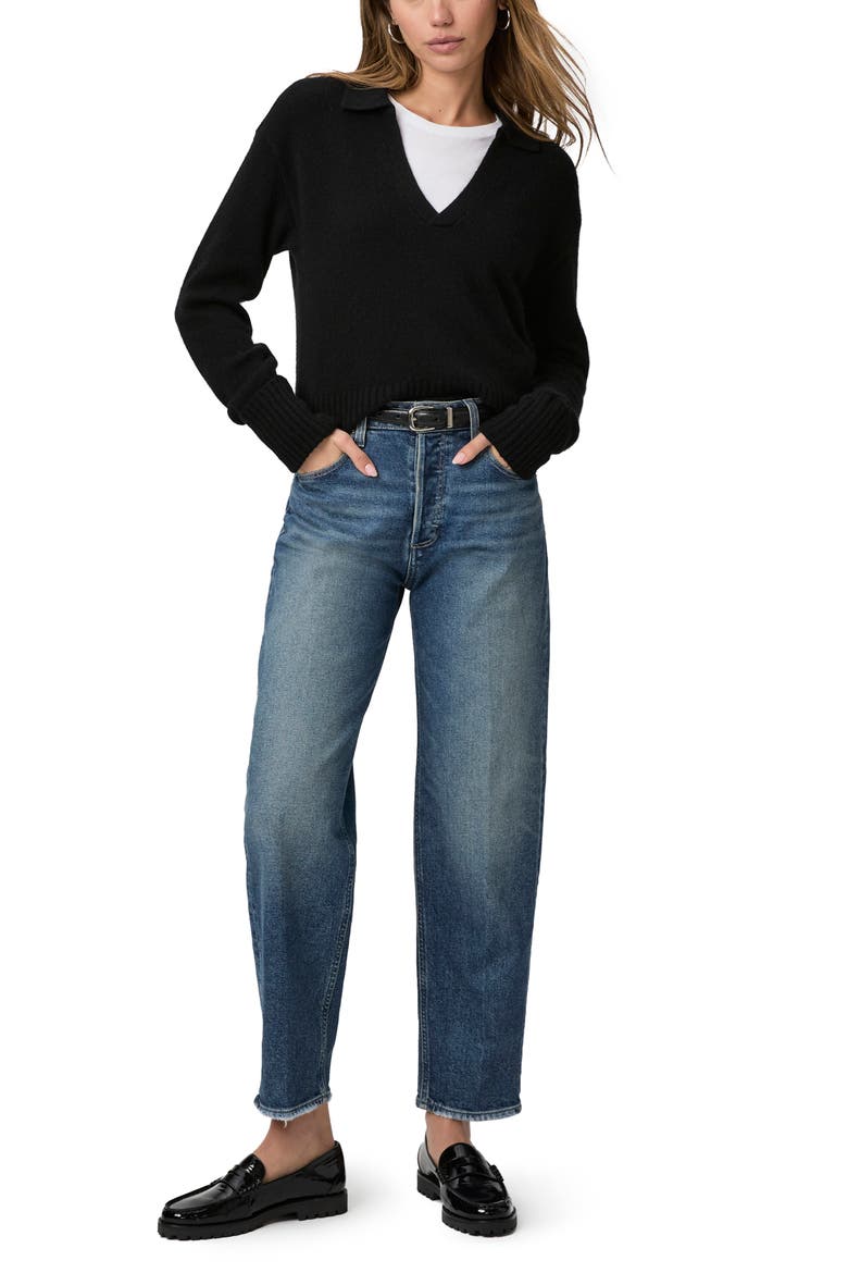Alexis High Waist Ankle Barrel Jeans, Alternate, color, LOVEJOY DISTRESSED