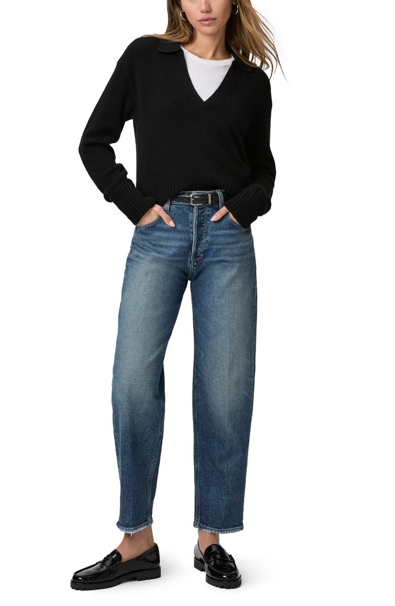 PAIGE Alexis High Waist Ankle Barrel Jeans, Alternate, color, 