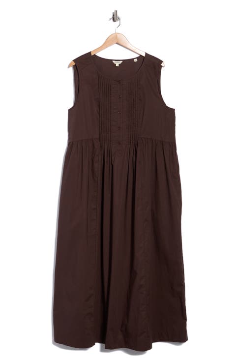 Pleated Front Maxi Dress
