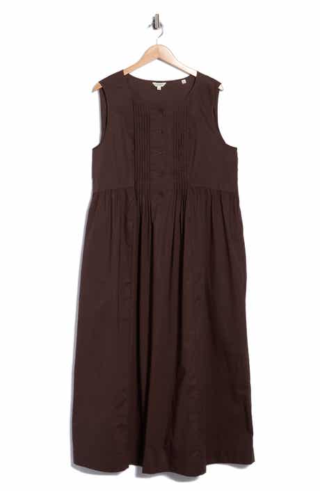 Pleated Front Maxi Dress