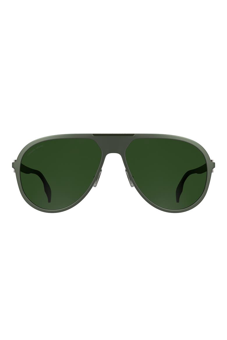 60mm Aviator Sunglasses, Main, color, MATTE SAGE