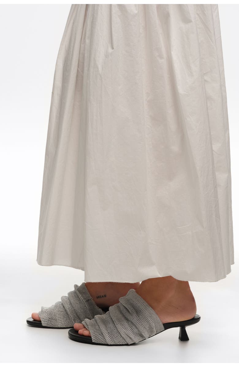 Bimba y Lola Mesh Low-Heel Sandals, Alternate, color, Silver