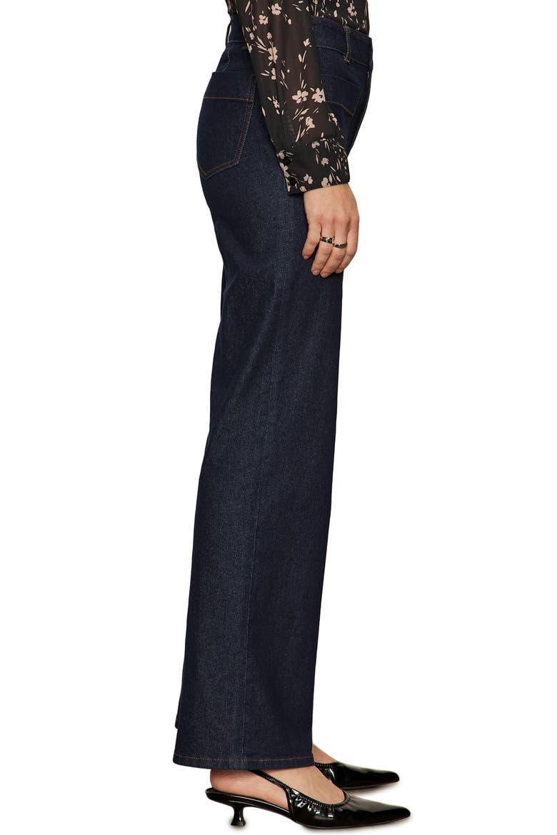 Marine Mid Rise Wide Leg Jeans, Alternate, color, FIRST BLUE
