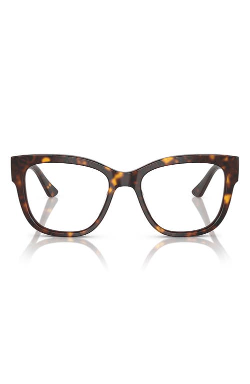 Vogue 53mm Square Optical Glasses In Dk Havana