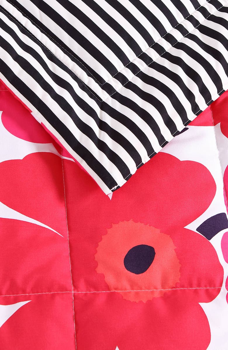 Marimekko Pieni Unikko Reversible Throw Blanket, Alternate, color,