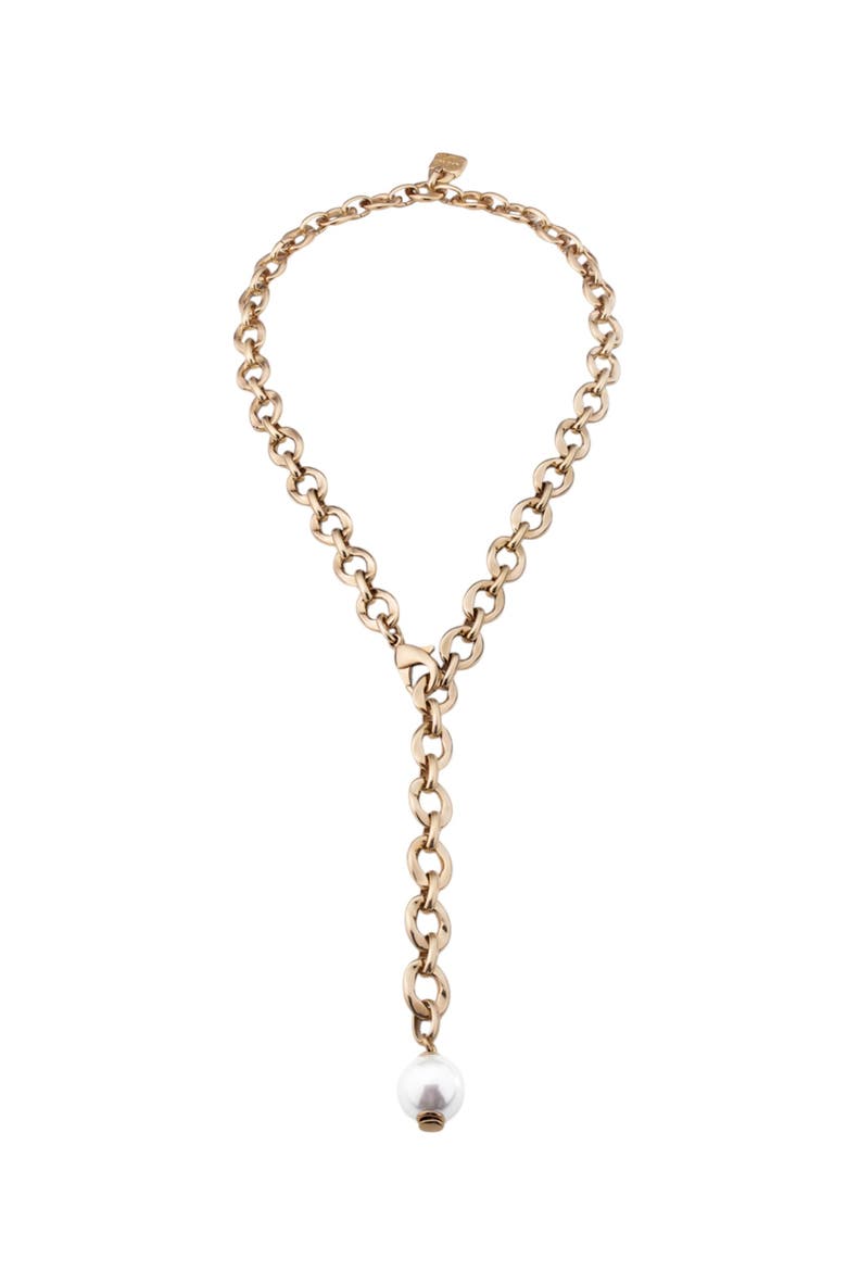 Oval Rhythm Necklace, Main, color, Gold