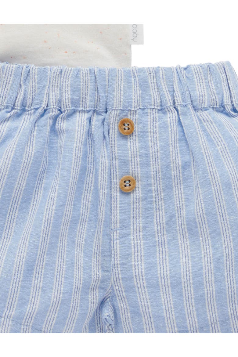 Ice Cream Cart Top & Shorts Set, Alternate, color, Laguna Stripe