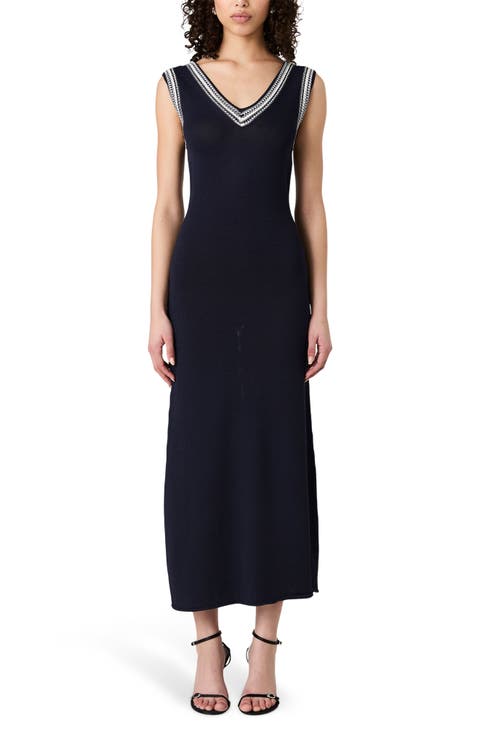 Sage Sleeveless Maxi Sweater Dress