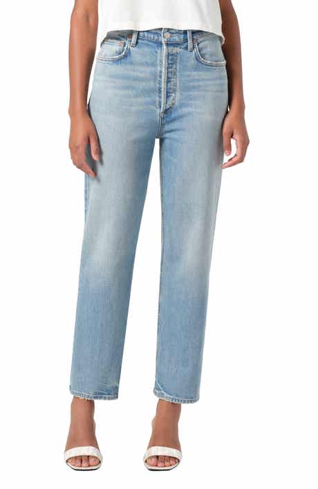 AGOLDE '90s Pinch Waist High Waist Crop Straight Leg Jeans