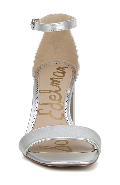 Sam Edelman Daniella Ankle Strap Sandal In Silver