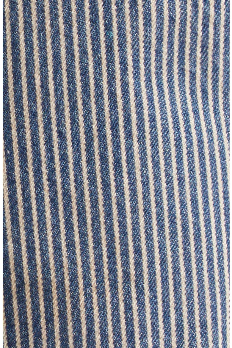 Ermina Hickory Stripe High Waist Straight Leg Jeans, Alternate, color, BLUE/ WHITE