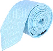 Trafalgar Rowan Geo Pattern Silk Tie