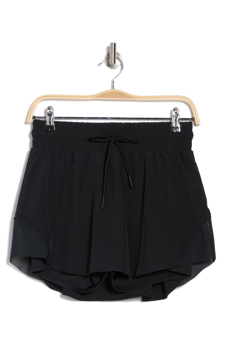MARIKA Anya Mesh Panel Drawstring Skort, Alternate, color,