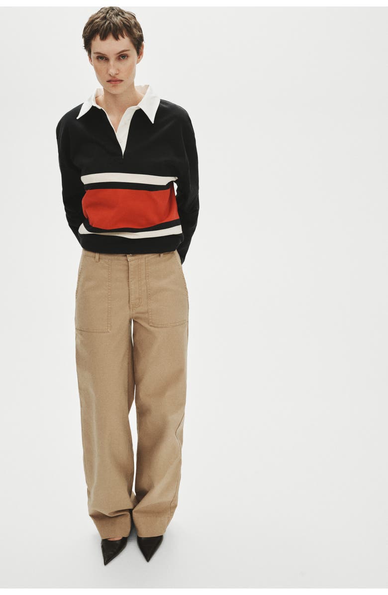 H&M Cotton Canvas Trousers, Alternate, color, 