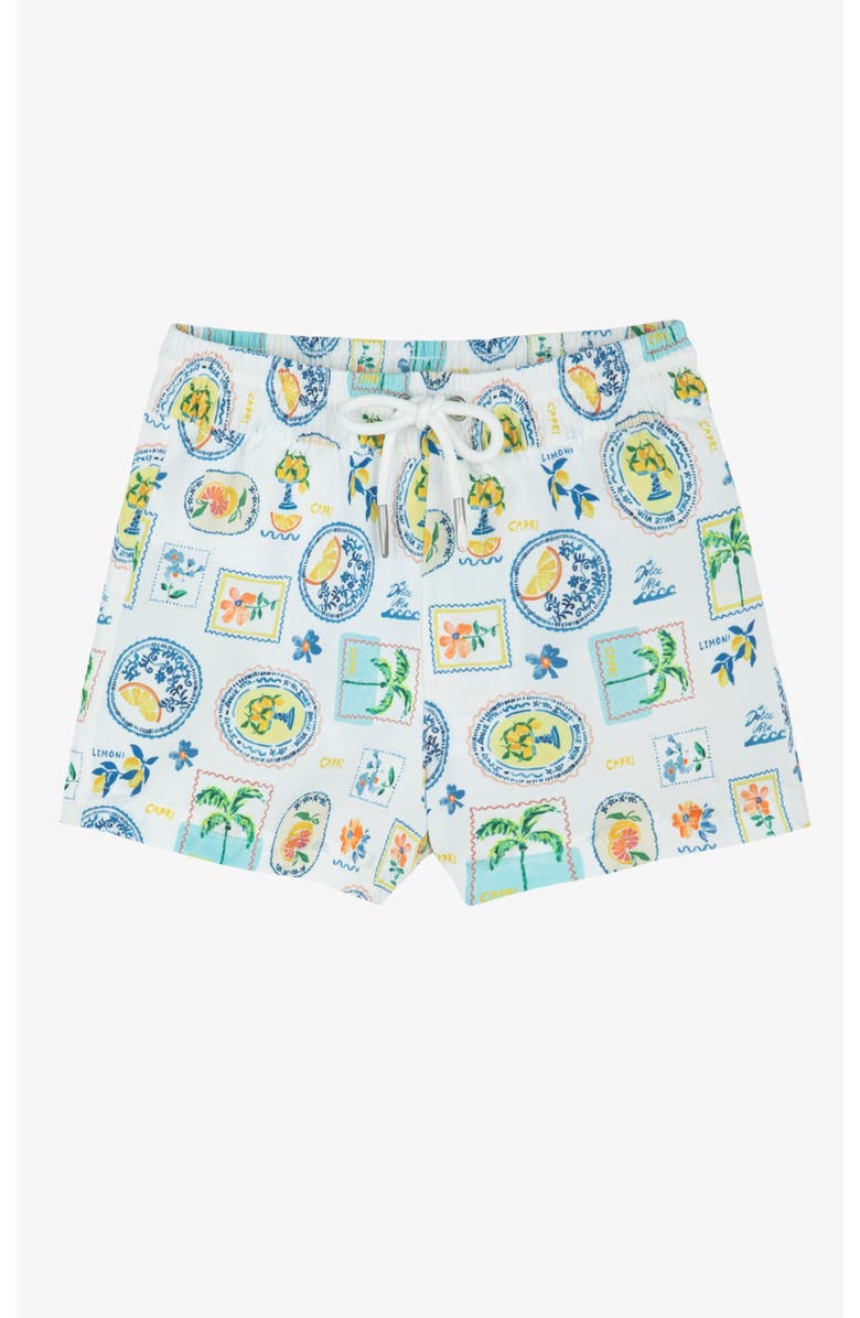 Gottex Kids Capri Vibes Boys Swim Shorts, Main, color, White