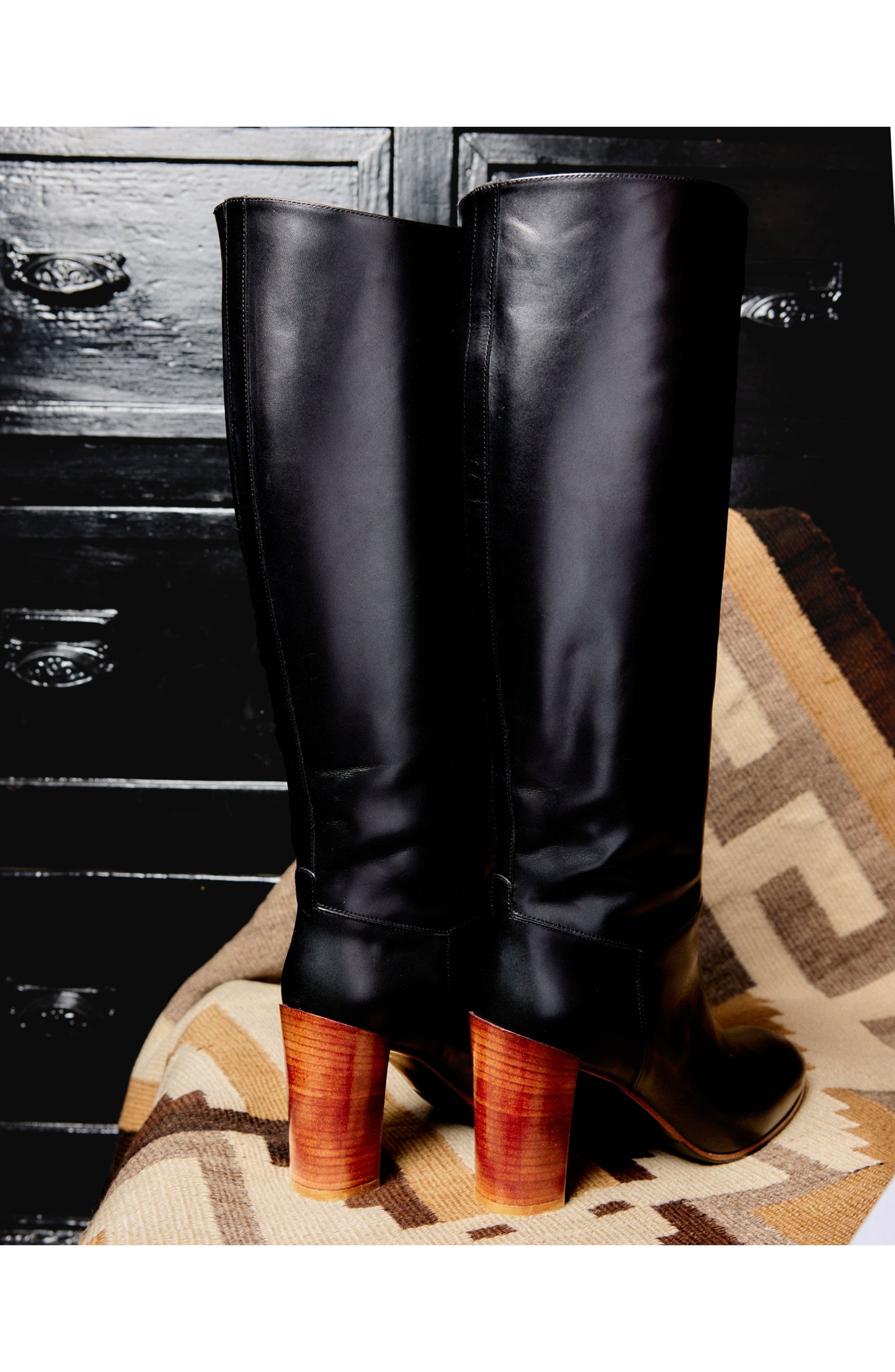 Fortela Elizabeth High Boots, Alternate, color, Black