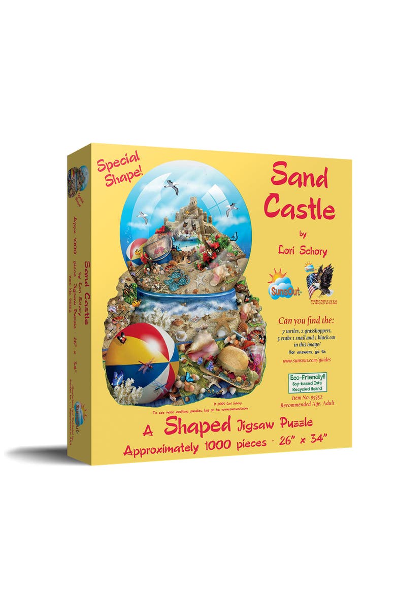 Sand Castle 1000 piece Jigsaw Puzzle for Adults Special Shape, Main, color, Multicolor