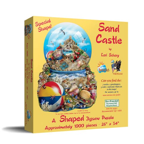 Sand Castle 1000 piece Jigsaw Puzzle for Adults Special Shape