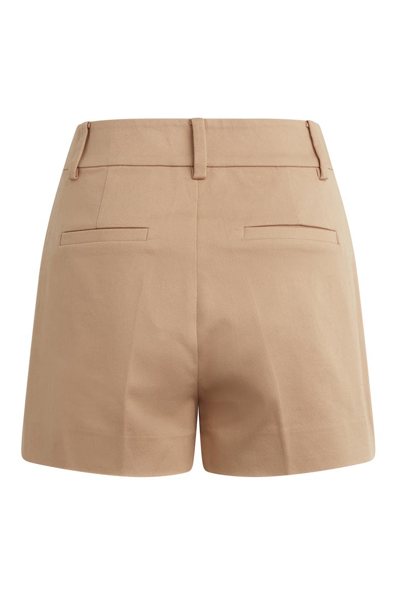 Stretch Cotton Blend Twill Shorts, Alternate, color, BEIGE