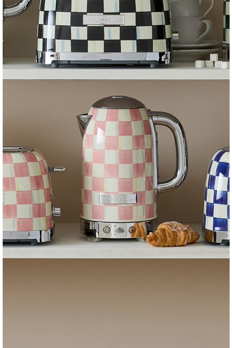 Rosy Check Electric Kettle, Alternate, color, ROSY