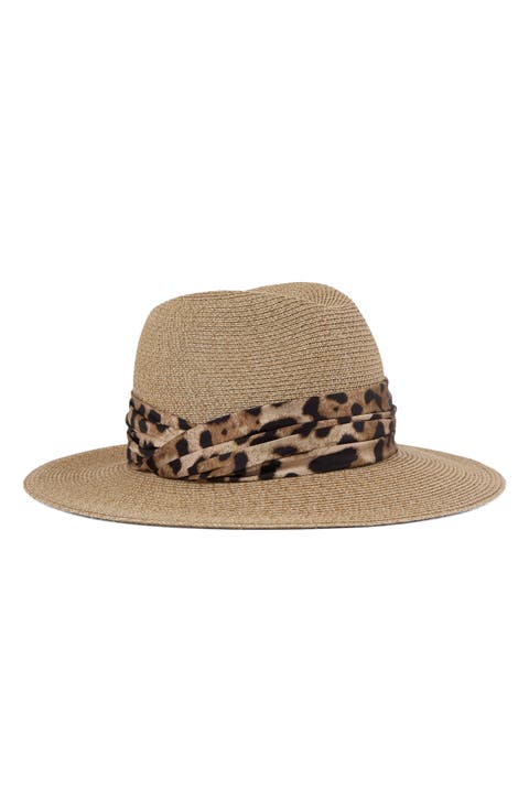 Courtney UPF 25+ Packable Straw Fedora