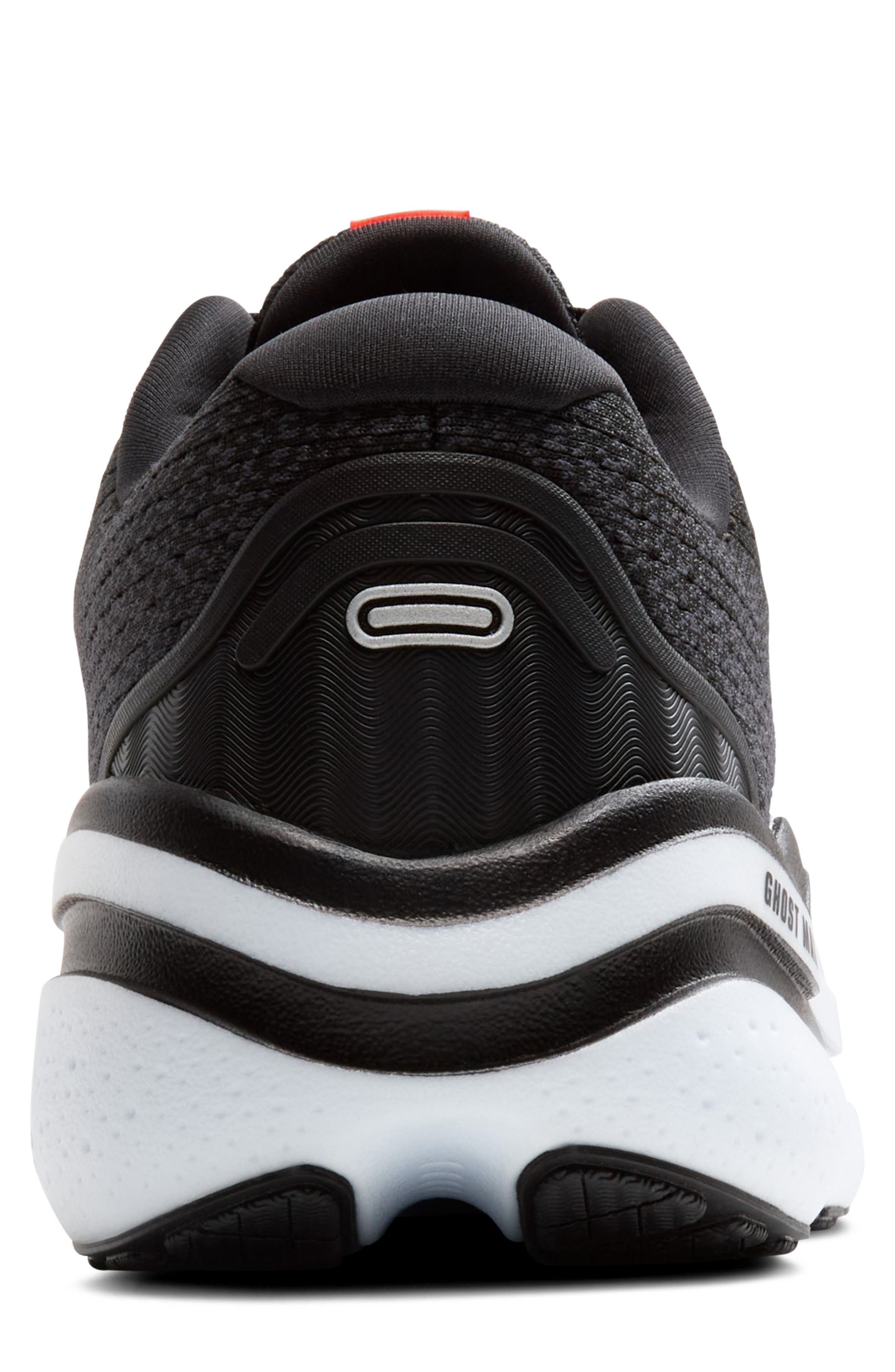 Brooks Ghost Max 2 Running Shoe, Alternate, color, Black/White/Fiery Red