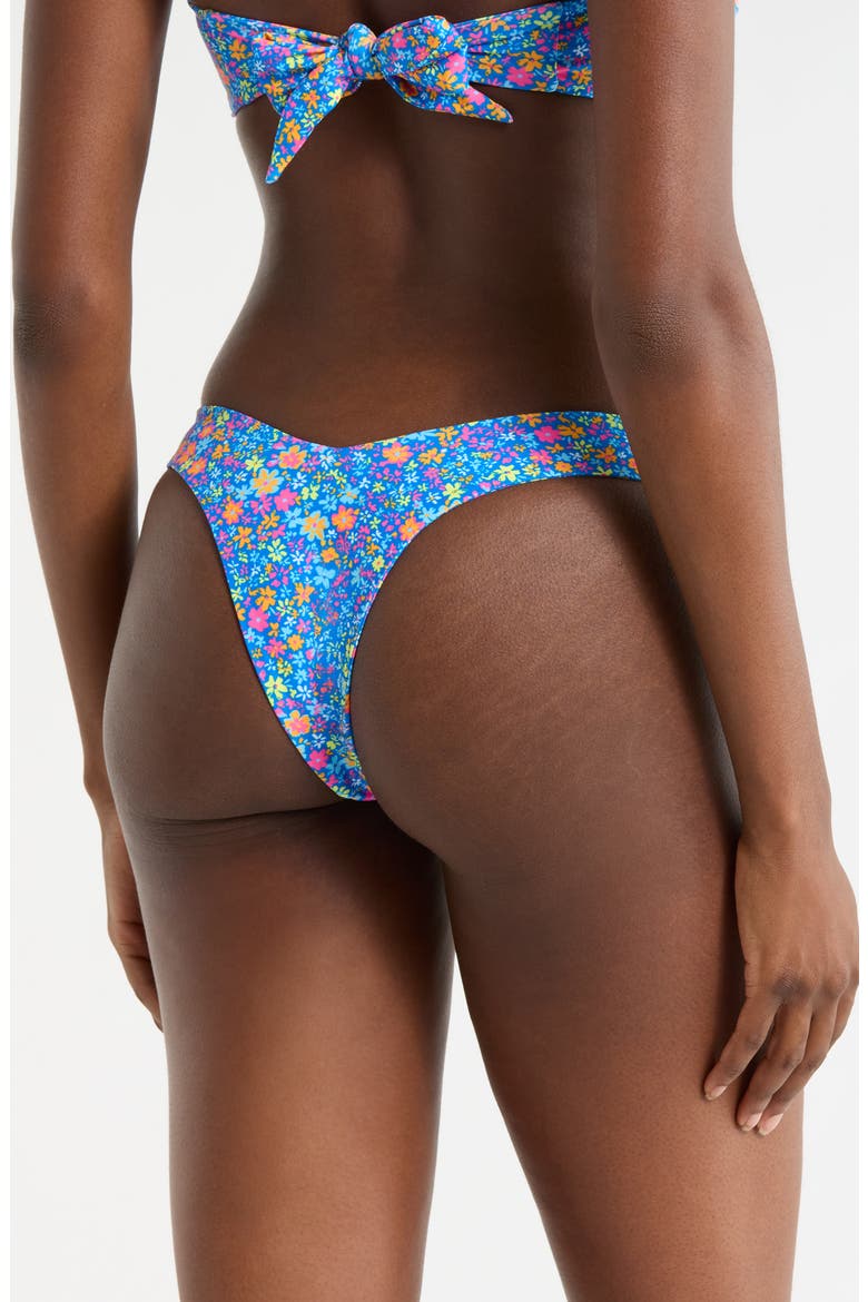 Y-Cut Bikini Bottoms, Alternate, color, ELECTRIC BLOOM