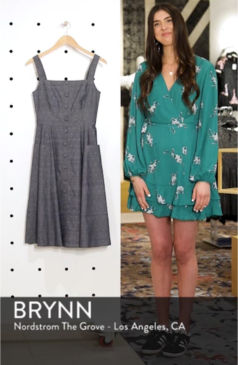 Riley Dot Chambray Fit & Flare Sundress, sales video thumbnail