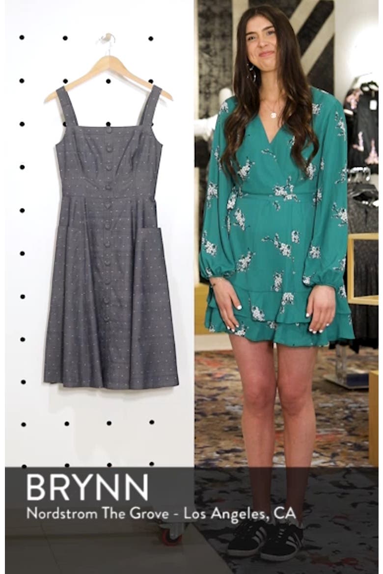 Riley Dot Chambray Fit & Flare Sundress video