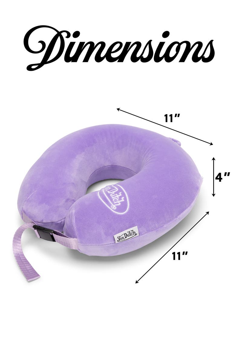 Classic Memory Foam Travel Neck Pillow, Alternate, color, Purple